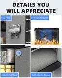 DAYI Heavy-Duty Digital Home Safe with Fireproof Document Bag