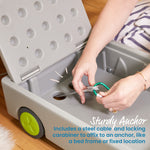 Lock and Roll Personal Safe, Travel Lockbox - Secret Stashing - Concealment Furniture, Diversion Safes, Home Security Safes