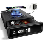 Biometric Nightstand Safe with Wireless Charging & LED Display