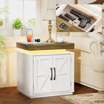 Farmhouse Nightstand with Secret Drawer (Concealment Furniture)