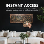 Large Hidden Wall Gun Safe – Handcrafted Wood Concealment