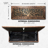 Large Hidden Wall Gun Safe – Handcrafted Wood Concealment