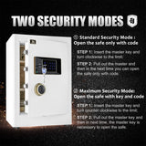 TIGERKING Digital Security Safe – Steel Home Safe with Keypad