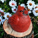 Cardinal Garden Statue Hide-A-Key | Outdoor Spare Key Holder
