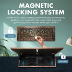 Large Hidden Wall Gun Safe – Handcrafted Wood Concealment