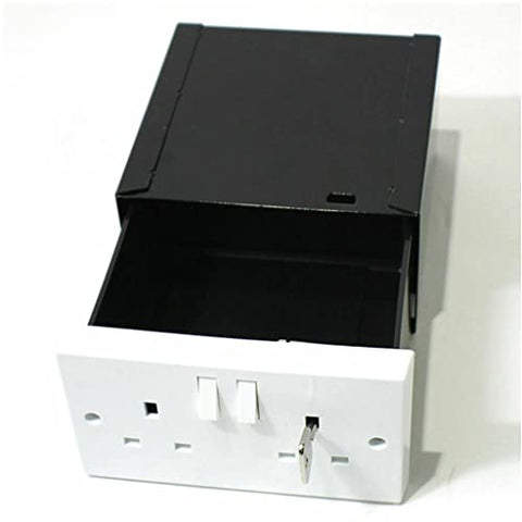 Double Plug Socket Hidden Safe With a Key Lock - Secret Stashing - Concealment Furniture, Diversion Safes, Home Security Safes