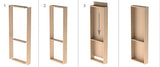 Murphy Door Bookcase DIY kit 34" Paint Grade Unpainted - Secret Stashing - Concealment Furniture, Diversion Safes, Home Security Safes