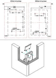 Hidden behind the cabinet door concealed RFID cabinet lock - Secret Stashing - Concealment Furniture, Diversion Safes, Home Security Safes