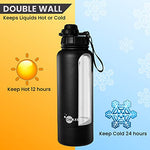 Vacuum Insulated Water Bottle With Hidden Compartment