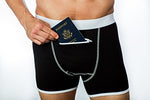Men's Stash Underwear with a Secret Front Pocket - Hide your money and passport and keep it safe when traveling with clothes and jewelry with secret compartments -Secret Stashing