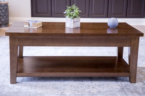Hidden Gun Concealment Coffee Table Safe with Trap Door & RFID Lock ...