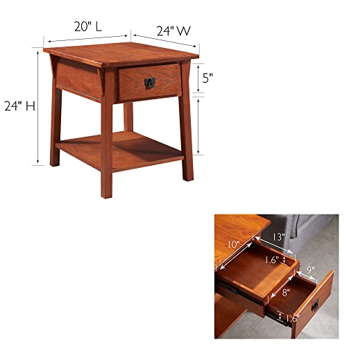 Secret Compartment Side Table w Locking Drawer | Secret Stashing