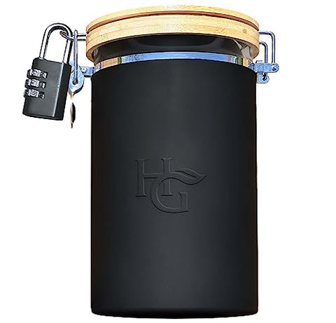 Airtight Jar with Built in Hygrometer (5 ounces / 2.5 Liter) - Secret Stashing - Concealment Furniture, Diversion Safes, Home Security Safes