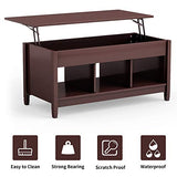 Coffee Table w/Hidden Compartment Lift Top - Concealment furniture and gun concealment furniture to hide your money, pistol, rifle or other weapons, keep guns safe away from kids with hidden compartment furniture -Secret Stashing
