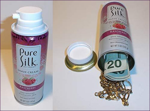 Pure Silk Shaving Cream Diversion Safe Stash - Secret Stashing - Concealment Furniture, Diversion Safes, Home Security Safes