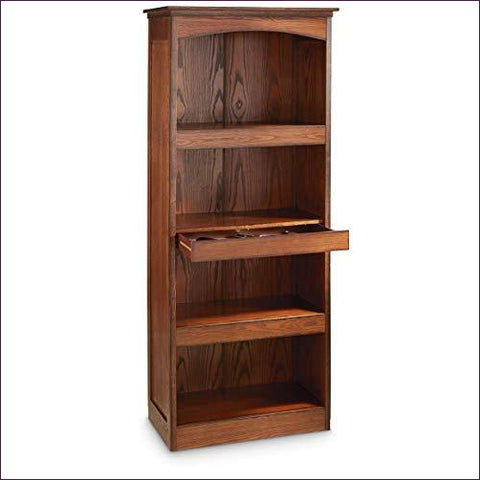 Gun Concealment Bookcase - Concealment furniture and gun concealment furniture to hide your money, pistol, rifle or other weapons, keep guns safe away from kids with hidden compartment furniture -Secret Stashing