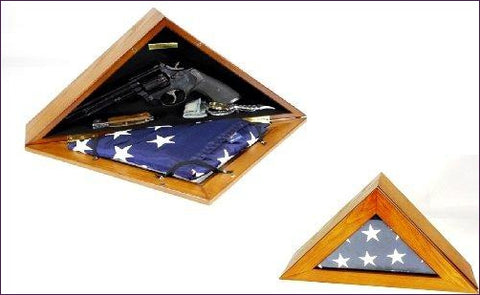 Handgun Concealment Flag Box - Secret Stashing - Concealment Furniture, Diversion Safes, Home Security Safes
