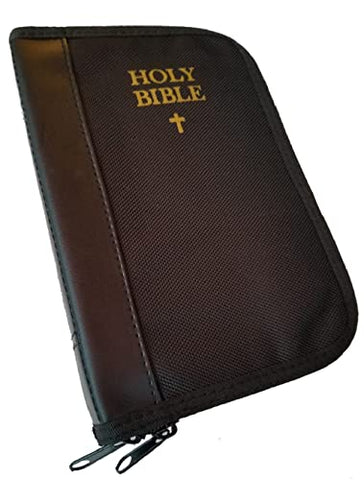 Faux Leather & Canvas Lockable Bible Size Gun Case