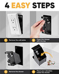 Hidden Wall Safe Outlet with Key Lock - Secret Stashing - Concealment Furniture, Diversion Safes, Home Security Safes