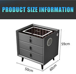 Nightstand Charging Station with Fingerprint Lock - Secret Stashing - Concealment Furniture, Diversion Safes, Home Security Safes