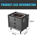 Nightstand Charging Station with Fingerprint Lock - Secret Stashing - Concealment Furniture, Diversion Safes, Home Security Safes