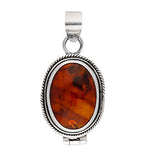 Gemstone Sterling Silver Poison Locket Pill Box Pendant - Secret Stashing - Concealment Furniture, Diversion Safes, Home Security Safes