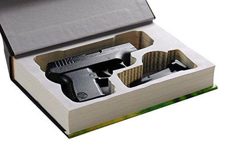 Real Hidden Book Safe for Compact Handguns - Concealed Gun Storage - Secret Stashing - Concealment Furniture, Diversion Safes, Home Security Safes