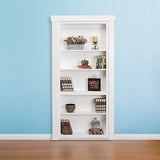 Murphy Door Bookcase DIY kit 34" Paint Grade Unpainted - Secret Stashing - Concealment Furniture, Diversion Safes, Home Security Safes