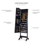 Mirror Jewelry Cabinet with a Discreet Lockable Door - Secret Stashing - Concealment Furniture, Diversion Safes, Home Security Safes