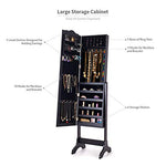 Jewelry Cabinet Armoire Lockable with Mirror - Diversion Safes - Hide your stash and money in everyday items that contain secret compartments, if they don't see it, they can't get it -Secret Stashing