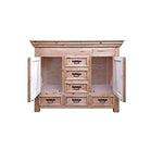 Rustic Small Dresser with Hidden Lockable Gun Chest on Top - Concealment furniture and gun concealment furniture to hide your money, pistol, rifle or other weapons, keep guns safe away from kids with hidden compartment furniture -Secret Stashing