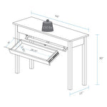 Kennedy Console Table with Concealed Drawer - Concealment furniture and gun concealment furniture to hide your money, pistol, rifle or other weapons, keep guns safe away from kids with hidden compartment furniture -Secret Stashing