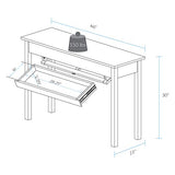 Kennedy Console Table with Concealed Drawer - Concealment furniture and gun concealment furniture to hide your money, pistol, rifle or other weapons, keep guns safe away from kids with hidden compartment furniture -Secret Stashing