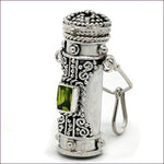 Poison Bottle Pillbox Urn Pendant - Hide your money and passport and keep it safe when traveling with clothes and jewelry with secret compartments -Secret Stashing