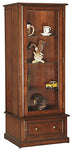 Gun/Curio Slider Cabinet Combination - Concealment furniture and gun concealment furniture to hide your money, pistol, rifle or other weapons, keep guns safe away from kids with hidden compartment furniture -Secret Stashing