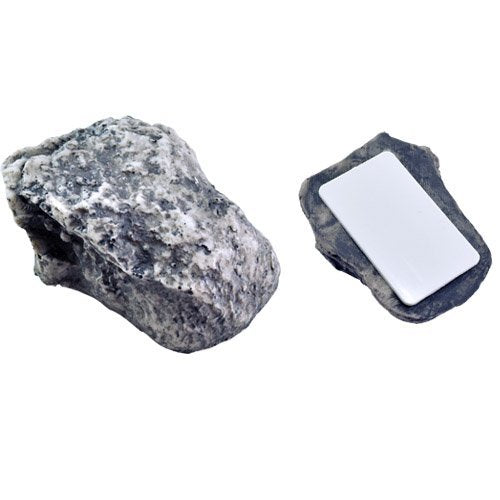 ANINIUCN Fake Rock Hidden Key Box for outside- Looks Feels Like Real Stone  - Safe Resin Spare Key Hider for Outdoor Garden or Yard (Tree Stump Style)