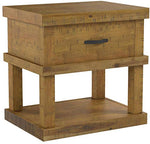 Wood End Table/ Night Stand With One Drawer And One Concealed Pistol Drawer - Concealment furniture and gun concealment furniture to hide your money, pistol, rifle or other weapons, keep guns safe away from kids with hidden compartment furniture -Secret Stashing