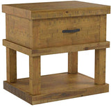 Wood End Table/ Night Stand With One Drawer And One Concealed Pistol Drawer - Secret Stashing - Concealment Furniture, Diversion Safes, Home Security Safes