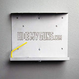 HIDE MY GUNS Firearm Concealment Shadowbox with Galvanized Steel mounting Bracket, Multi Position Pistol Mounting Rod and Choice of Americana Photo.