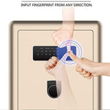 NILINLEI Fingerprint Digital Password All-steel Integrated into the Wall Safe - Home Safes - Find the best secured safes to keep your money, guns and valuables safes and secure -Secret Stashing