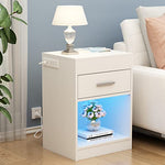 Concealment Furniture Night Stand with RFID Lock Cabinet and Power Outlets