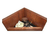 Wooden Corner Shelf Hidden Compartment - Secret Stashing - Concealment Furniture, Diversion Safes, Home Security Safes