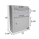 Wall Mount Locking Deposit Drop Box Safe - Secret Stashing - Concealment Furniture, Diversion Safes, Home Security Safes
