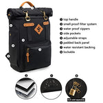 Smell Proof, Water Resistant, Lockable, Rolltop Travel Backpack