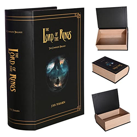 The Lord of the Rings Trilogy Book - Hidden Safe, Faux Book - Secret Stashing - Concealment Furniture, Diversion Safes, Home Security Safes