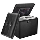 Lock Ottoman with Secret Storage - Secret Stashing - Concealment Furniture, Diversion Safes, Home Security Safes