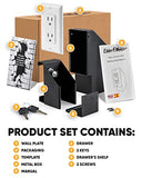 Hidden Wall Safe Outlet with Key Lock - Secret Stashing - Concealment Furniture, Diversion Safes, Home Security Safes
