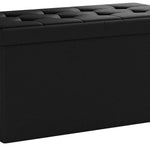 Folding Storage Ottoman Bench - Concealment furniture and gun concealment furniture to hide your money, pistol, rifle or other weapons, keep guns safe away from kids with hidden compartment furniture -Secret Stashing