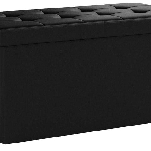 Folding Storage Ottoman Bench - Concealment furniture and gun concealment furniture to hide your money, pistol, rifle or other weapons, keep guns safe away from kids with hidden compartment furniture -Secret Stashing