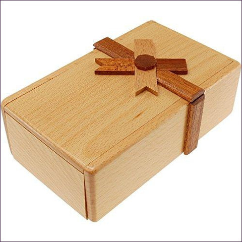 Secret Opening Present Box- Cool puzzles and brain teasers try and solve the puzzle and find the secret compartment and hidden door, great gift ideas -Secret Stashing